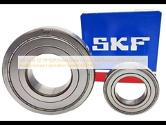 SKF 6314 ZZ 70*150*35mm 深溝ボールベアリング 粉末カバー 密封された油脂潤滑速度 4300 R/min