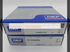 SKF 7013 ACDGA/P4A マックス・リミテッド オイル 潤滑速度 8500 R/min 角形接触球軸承 65x100x18mm