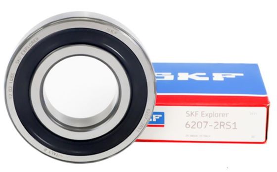 高速SKF 6207 2RS1 深溝ボールベアリング 内寸35mm 最大油速11000R/Min